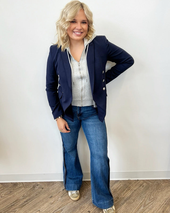 Harlin Double Breasted Blazer with HoodieBlazer