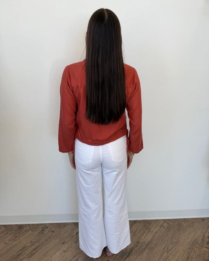 Harvey Long Sleeve V Neck Blouselong sleeve blouse