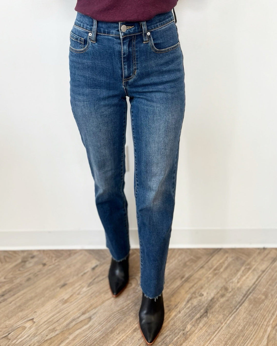 Havanna Cropped Straight Legstraight leg denim