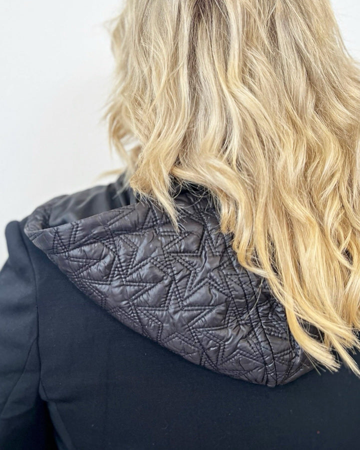 Henlie Cropped Blazer with Zip Up HoodieBlazer