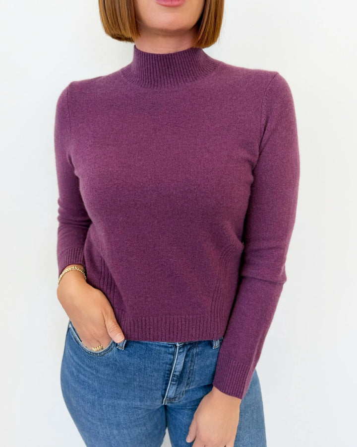 Hollis Long Sleeve Mock Neck Knit Toplong sleeve knit