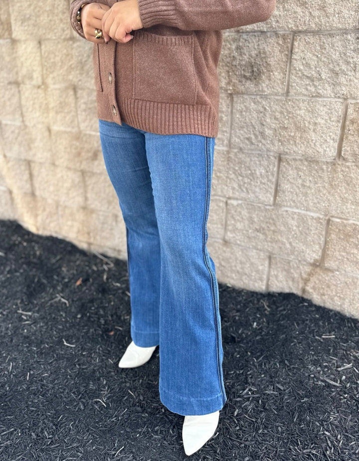 Imogen Bootcut with Stripe Side TrimLM4368CH4