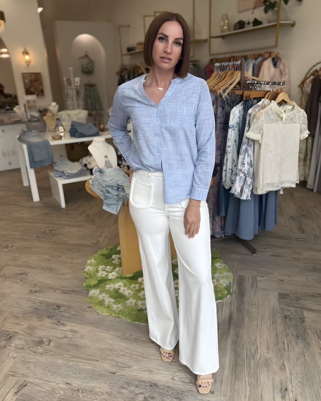 Isabeau Button Front BlouseBlouse