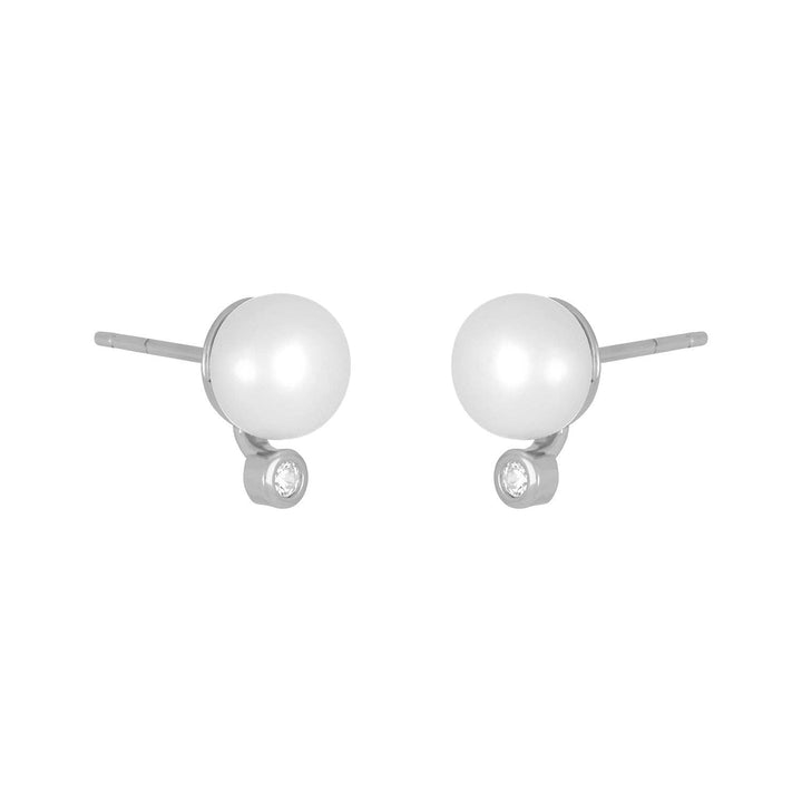 ISADORE PEARL STUDS: GOLDEAR - ISADORE - G