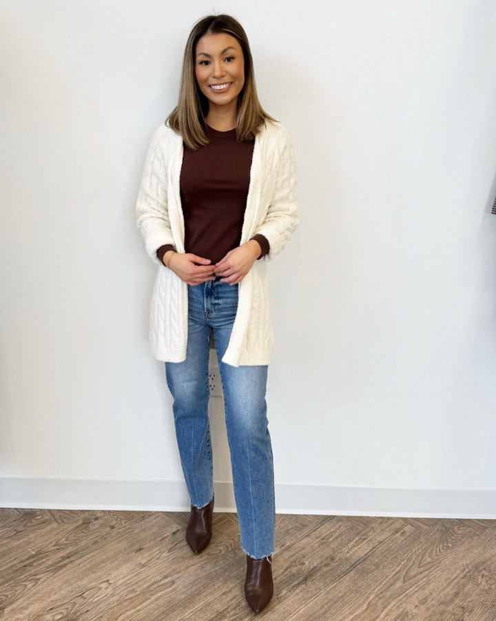 Janell Cable Knit CardiganCardigan