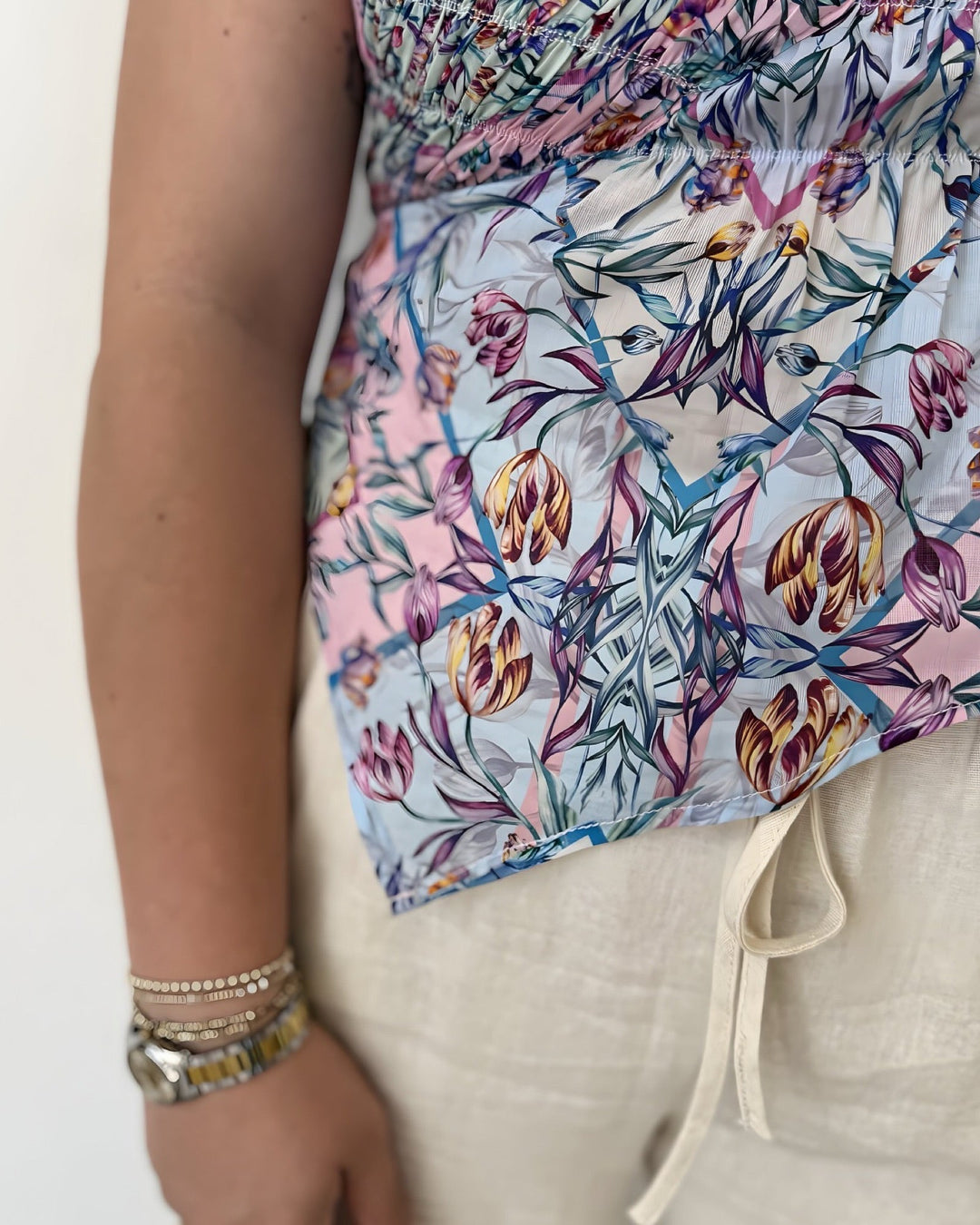 Jaycee Printed Halter TankTank