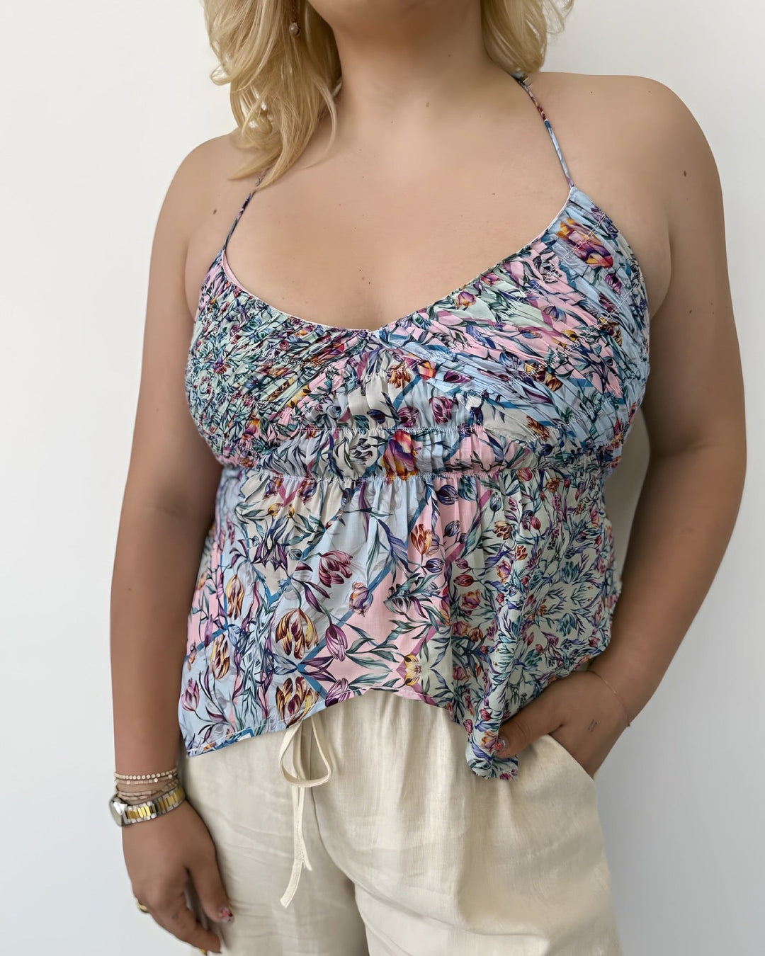 Jaycee Printed Halter TankTank