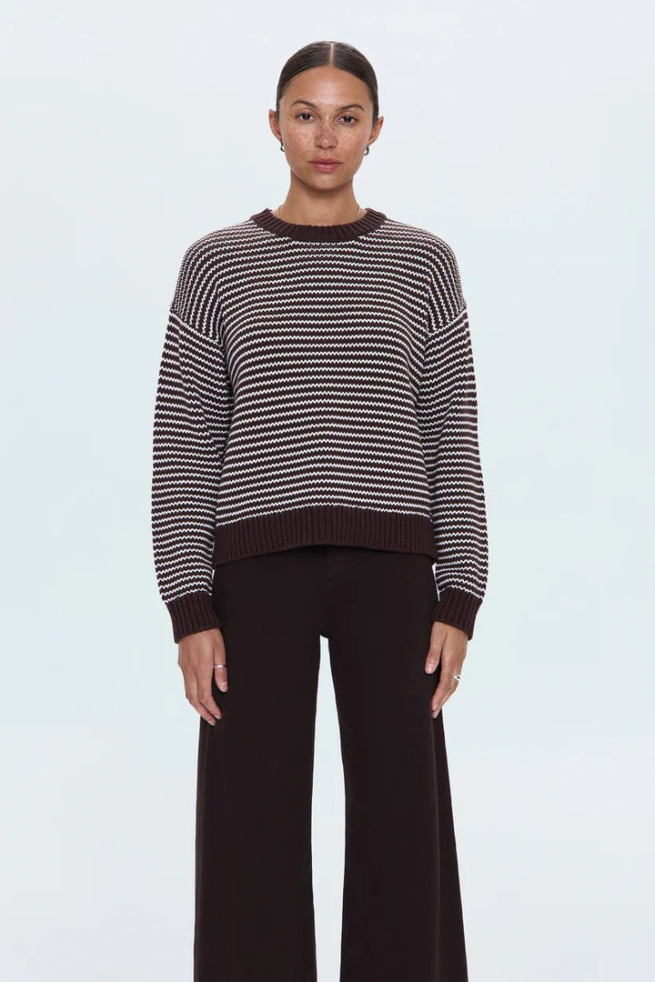 Jessa Long Sleeve Striped Knitaura