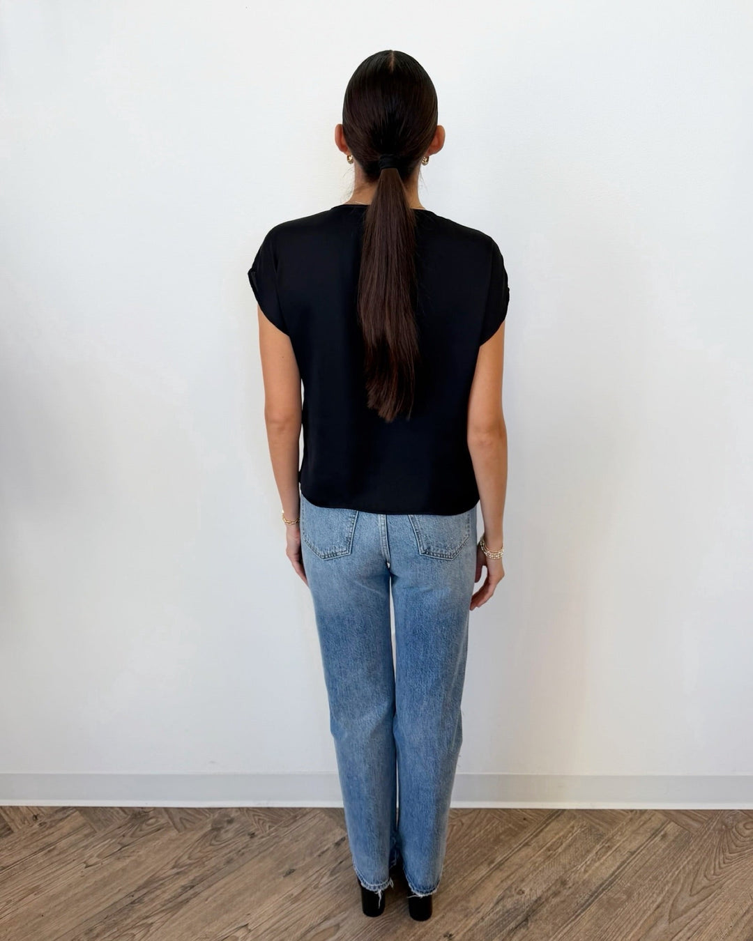 Jovie Short Sleeve Blouse with Lace Trimshort sleeve blouse