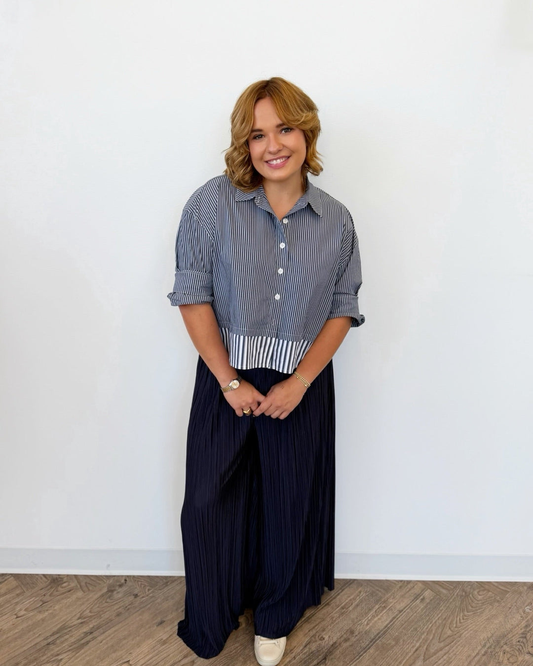 Juliana Multi Stripe Shirtbutton down shirt