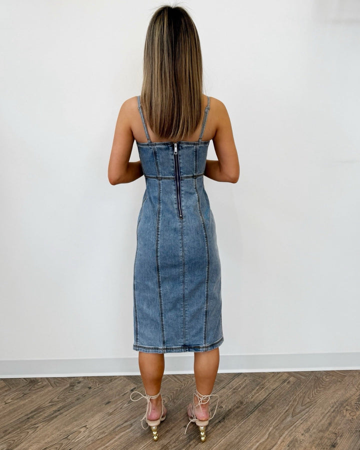 Junie Denim Midi Dressdress