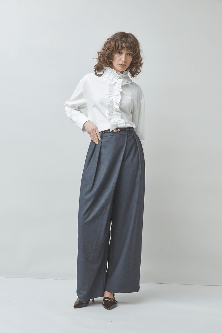 Jupiter High Rise Ultra Wide Leg Knit Trouserwide leg trouser