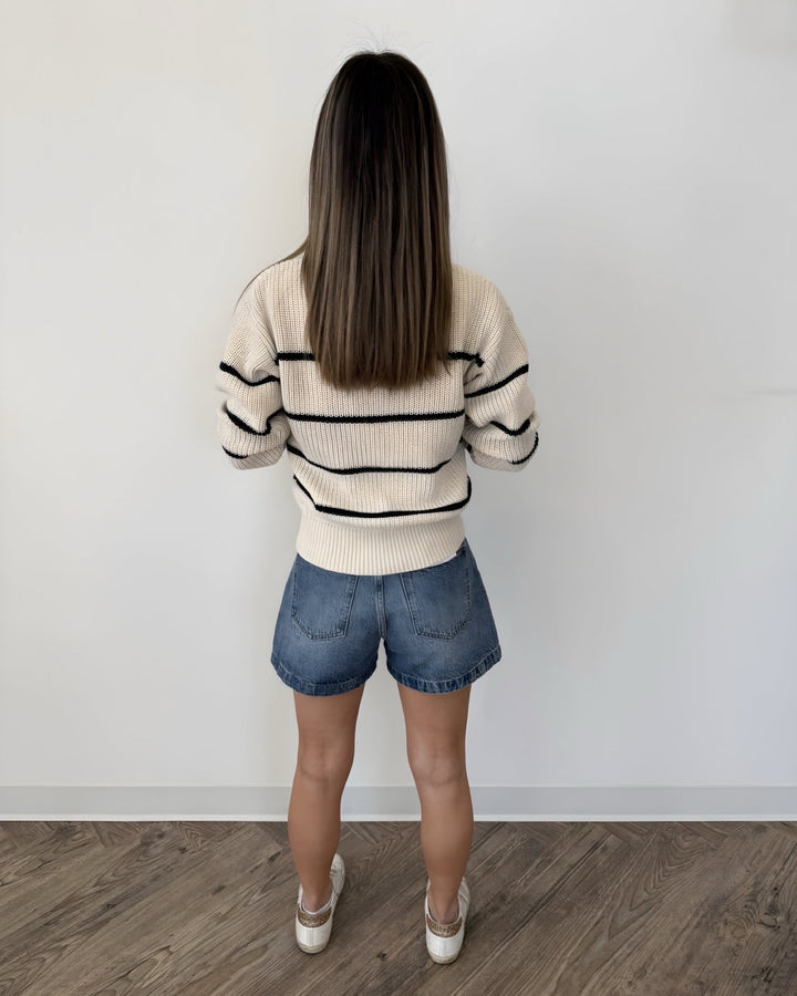 Kai Striped Long Sleeve SweaterSweater