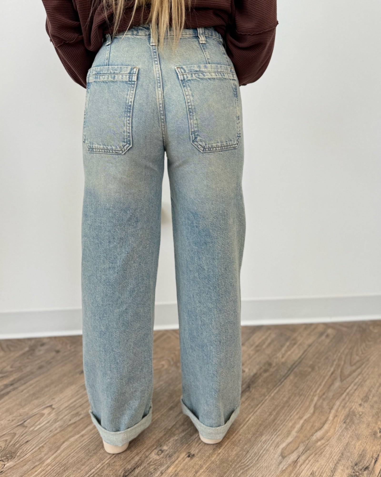 Kallie Mid Rise Cuffed DenimDenim Jeans