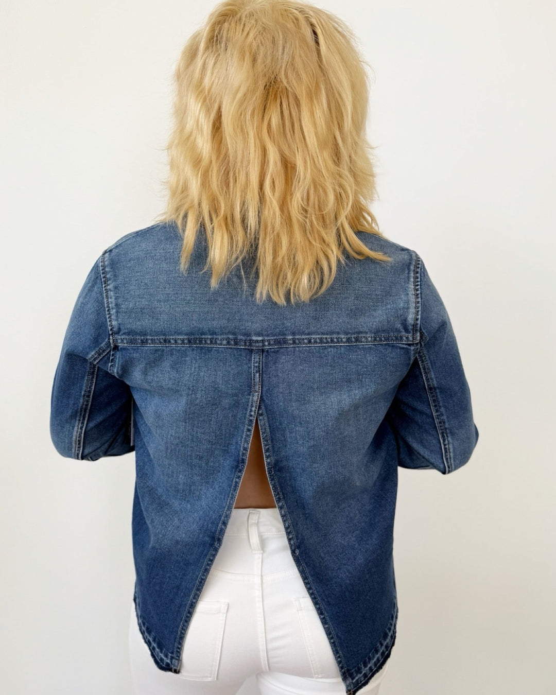 Karson Denim Jacket with a Split Open BackDenim Jacket