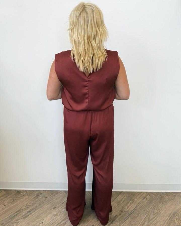 Kealee Sleeveless Satin TopTop