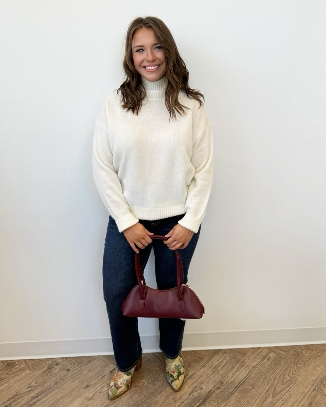 Keller Long Sleeve Mock Neck KnitSweater