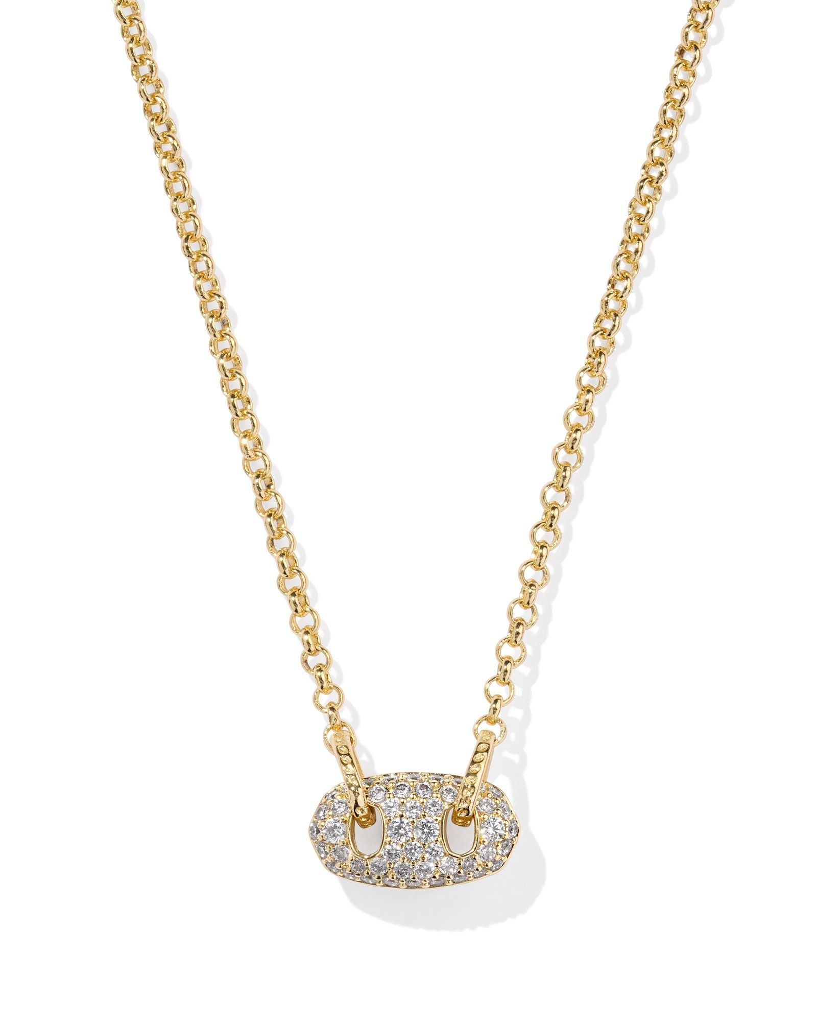 Kendra Scott Bailey Pave Pendant NecklaceNecklaces