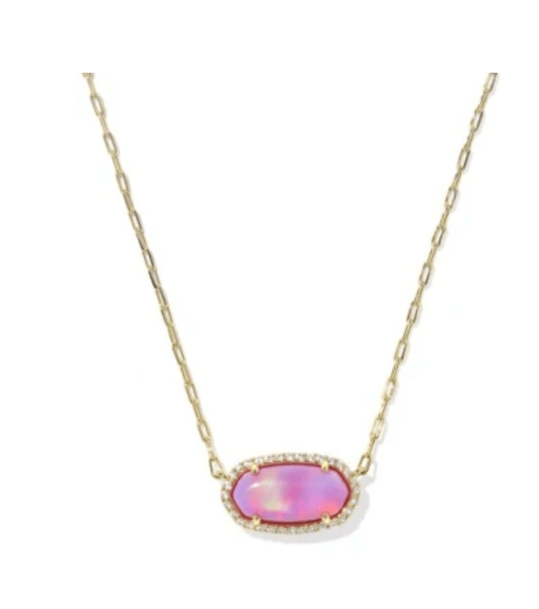 Kendra Scott Elisa Pave Crystal NecklaceElisa