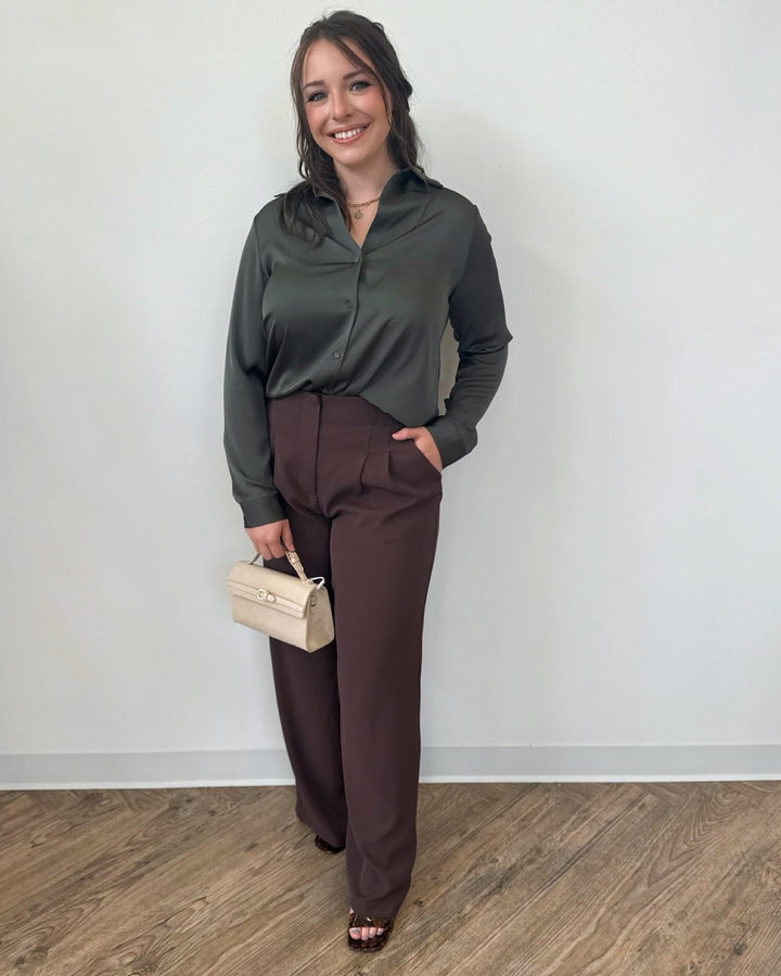 Kensington Long Sleeve Button Down BlouseBlouse