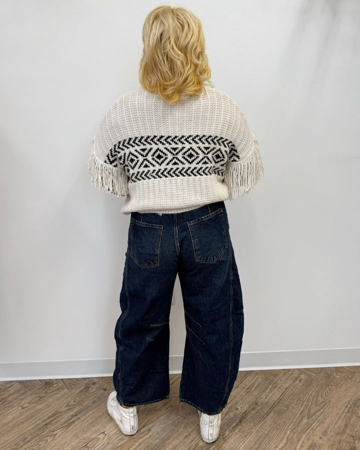 Kenzie Fringe Knit Sweatersweater