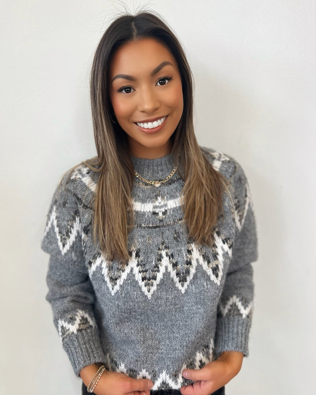 Kianna Fair Isle Knit SweaterSweater