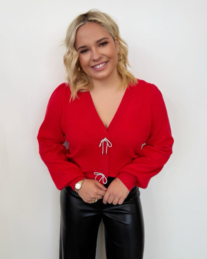 Koa Bow Knit Cardigancardigan