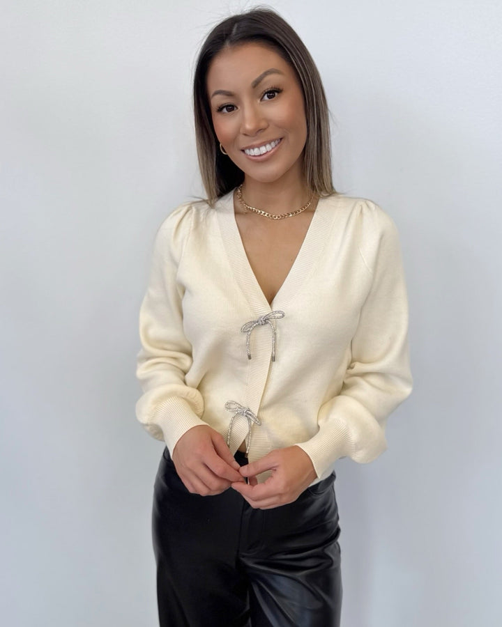 Koa Bow Knit Cardigancardigan