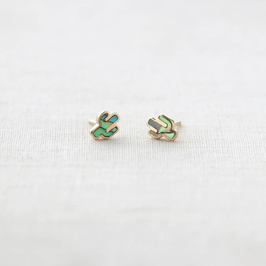 Kris Nations Abalone Cactus Stud Earringsstud