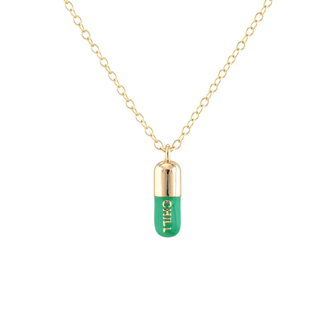 Kris Nations Chill Pill Enamel NecklaceNecklace