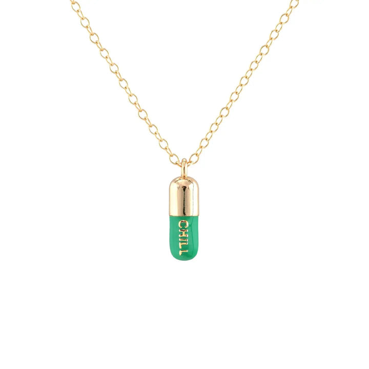 Kris Nations Chill Pill Enamel NecklaceNecklace