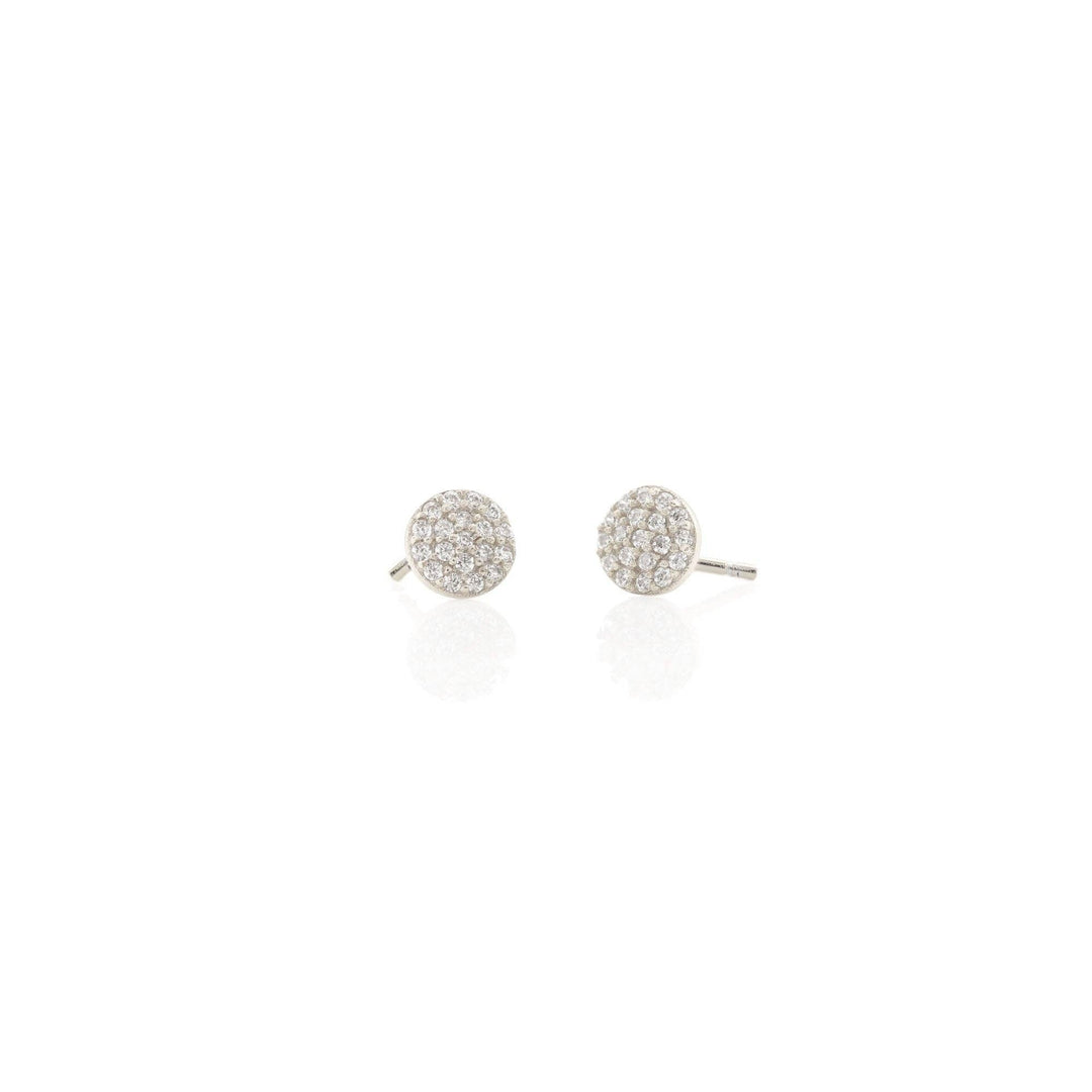 Kris Nations Round Crystal Stud EarringsE564-G