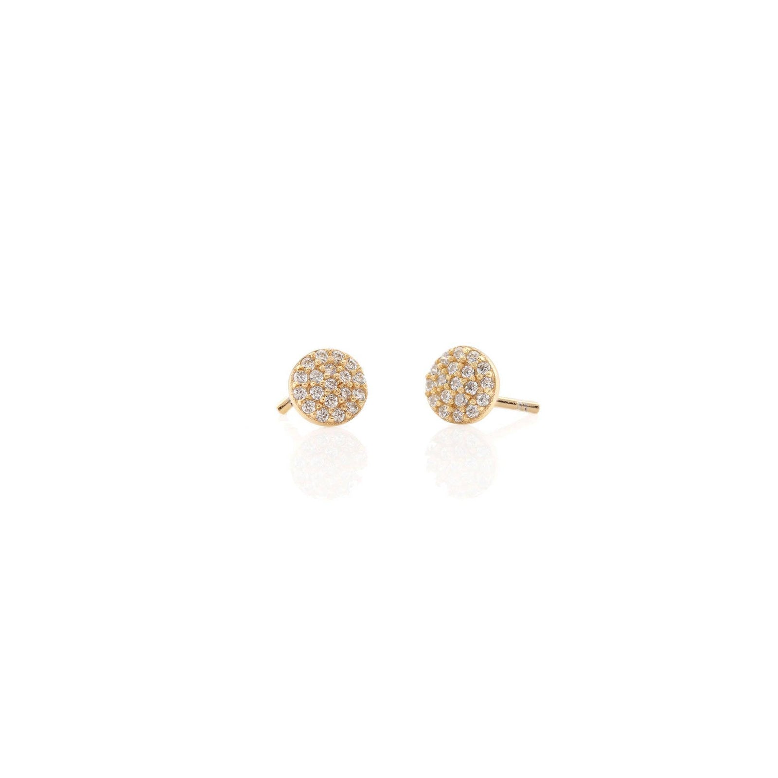 Kris Nations Round Crystal Stud EarringsE564-G