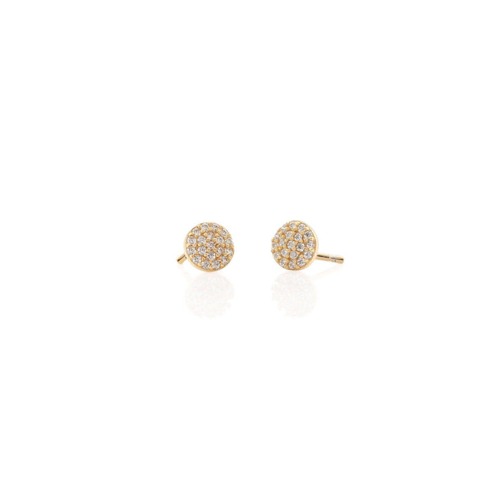 Kris Nations Round Crystal Stud EarringsE564-G