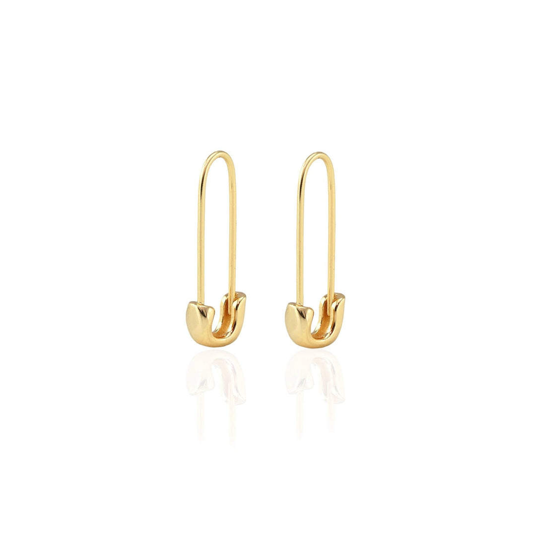 Kris Nations Safety Pin Hoop EarringsEarring