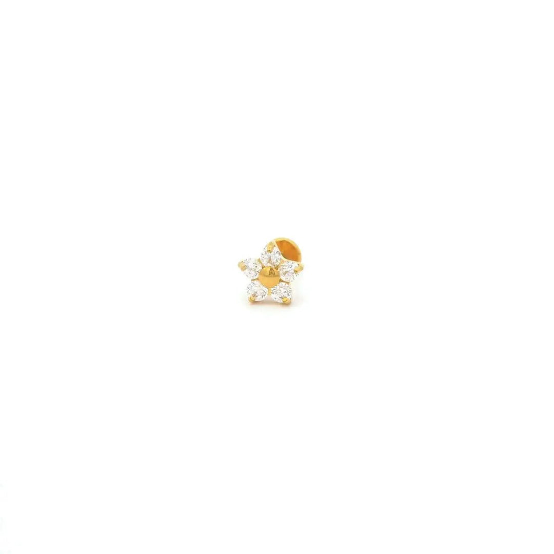 Kris Nations Single Flower Crystal Studstud