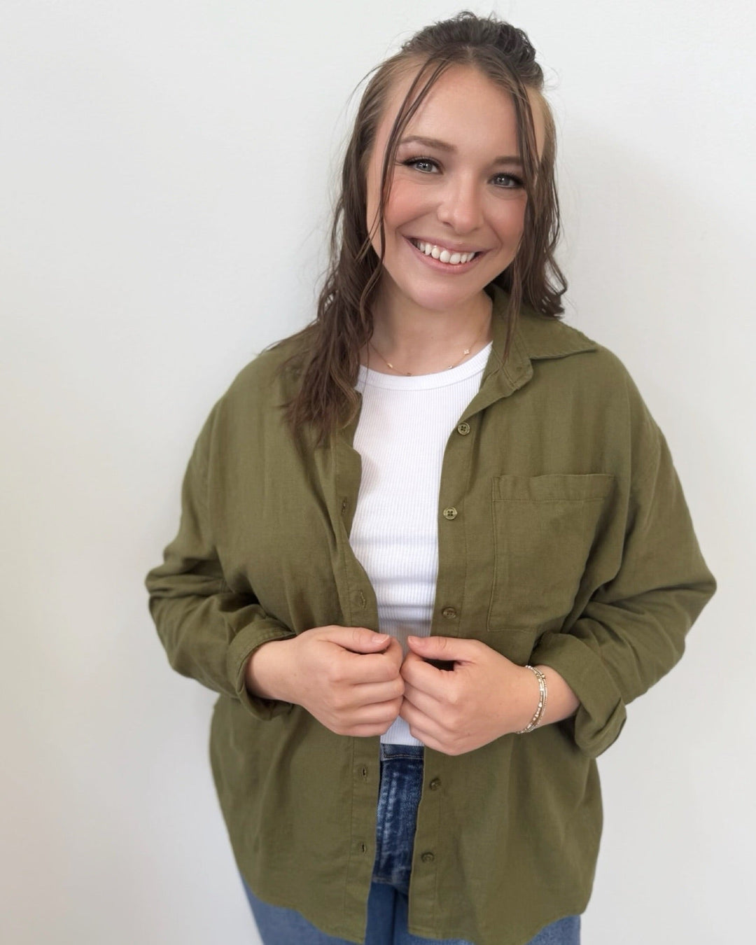 Kyler Linen Button Downbutton down shirt