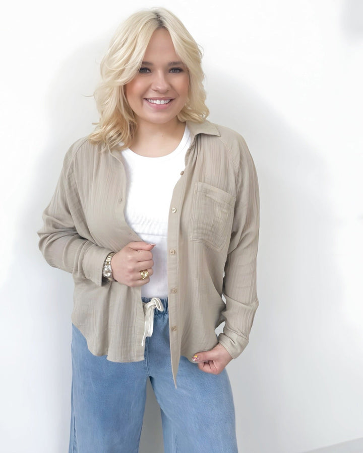 Lacinda Summer Button TopTop