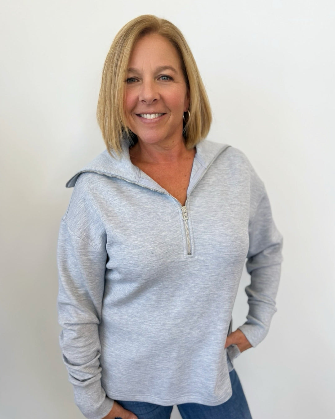 Laurenza Half Zip Pull Overpullover