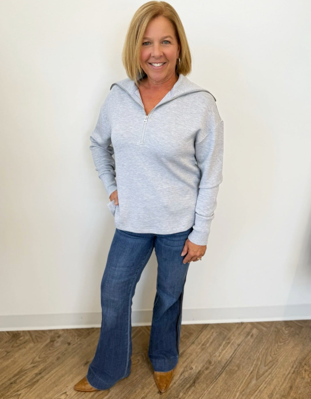 Laurenza Half Zip Pull Overpullover