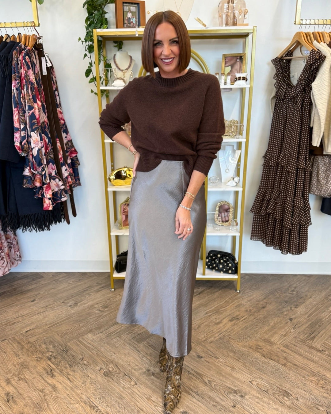 Leia Bias Midi SkirtMidi Skirt