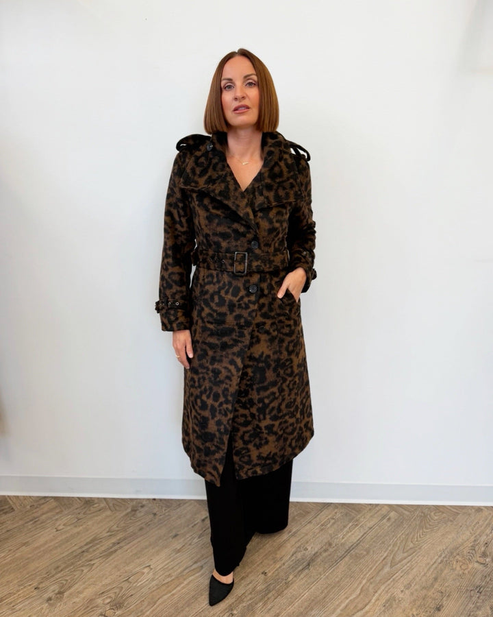Leopard Faux Wool Utility Trench Coatjacket86476_Java_Leopard_XS