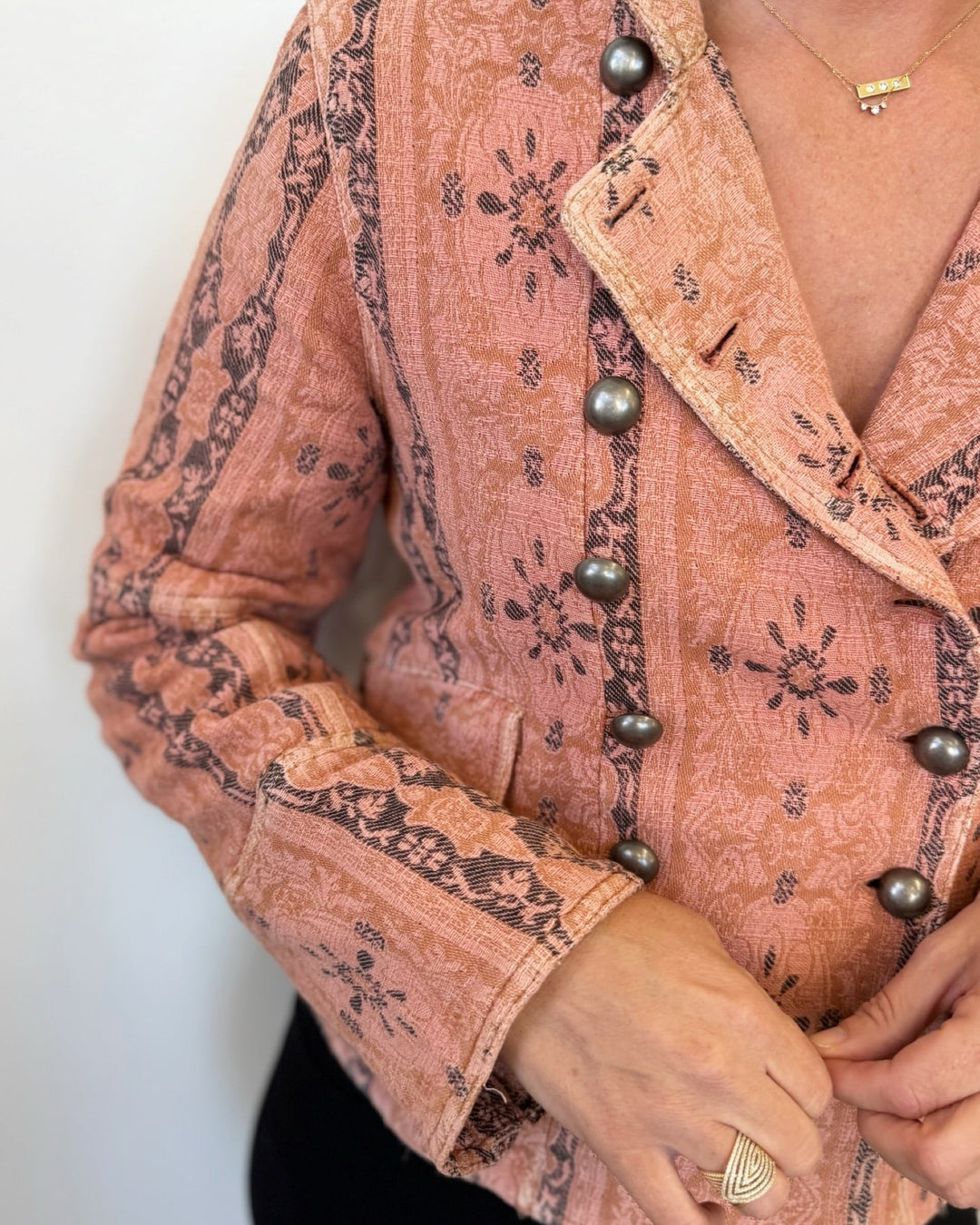 Levon Jacquard Cropped Jacketjacket