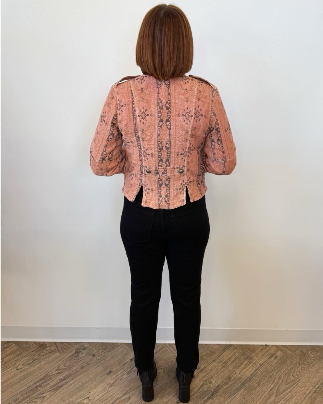 Levon Jacquard Cropped Jacketjacket