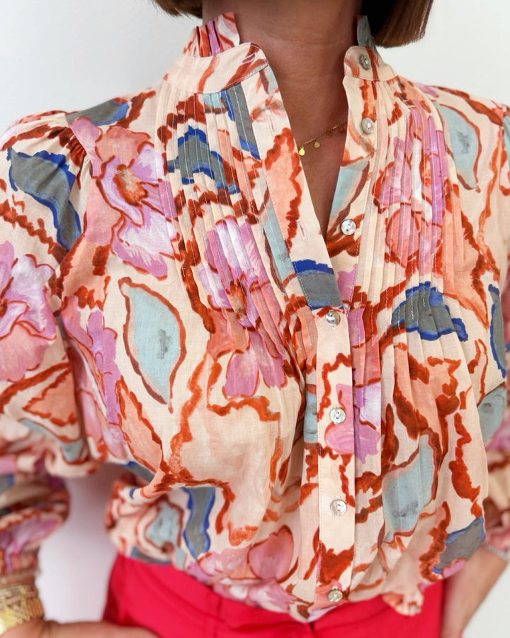 Leya Floral Printed Long Sleeve Blouselong sleeve blouse