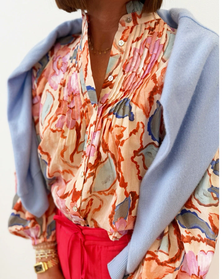 Leya Floral Printed Long Sleeve Blouselong sleeve blouse