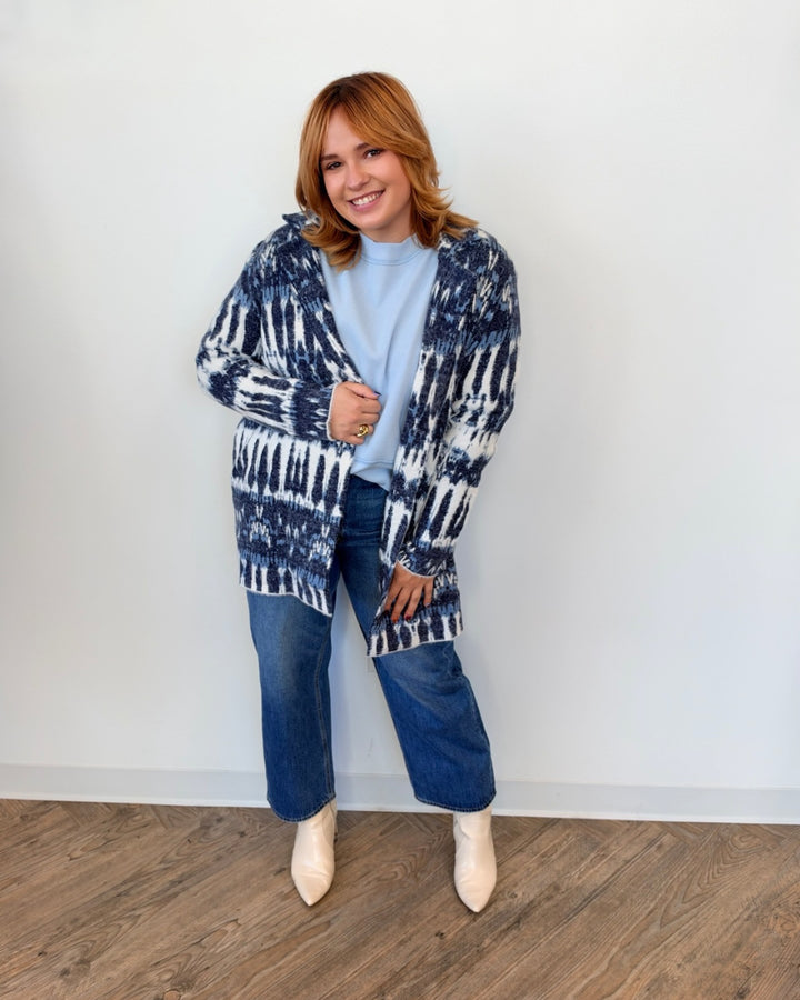 Liverpool Long Sleeve Open Front Sweater Coat