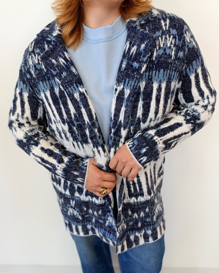 Liverpool Long Sleeve Open Front Sweater Coat