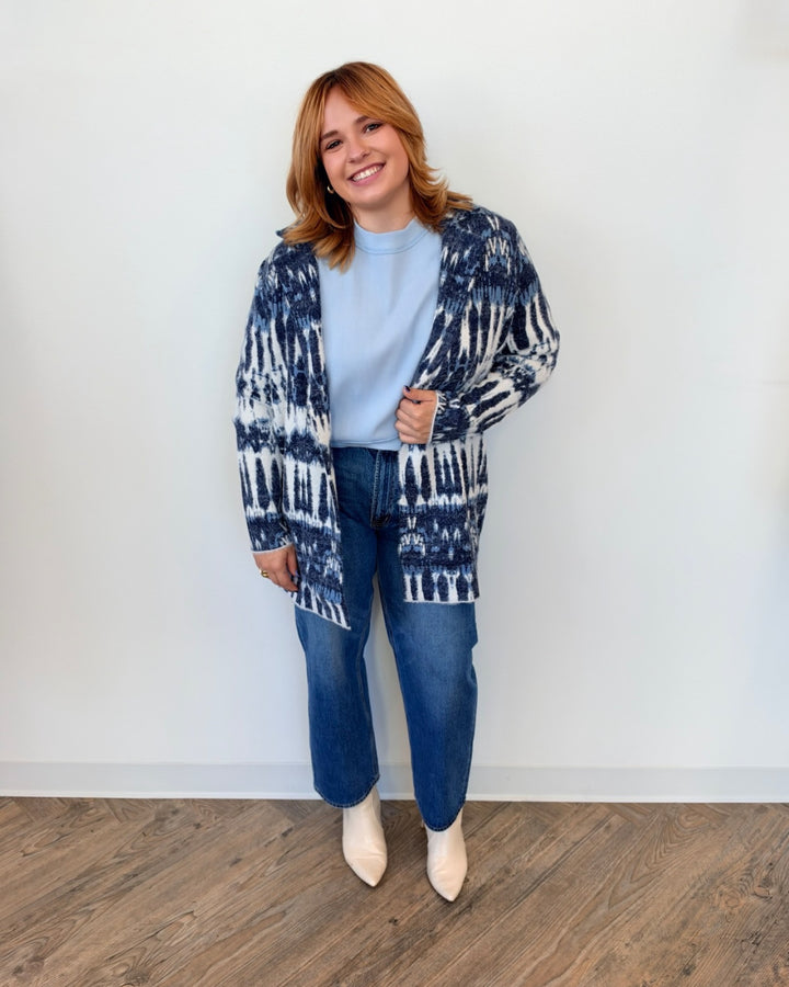 Liverpool Long Sleeve Open Front Sweater Coat