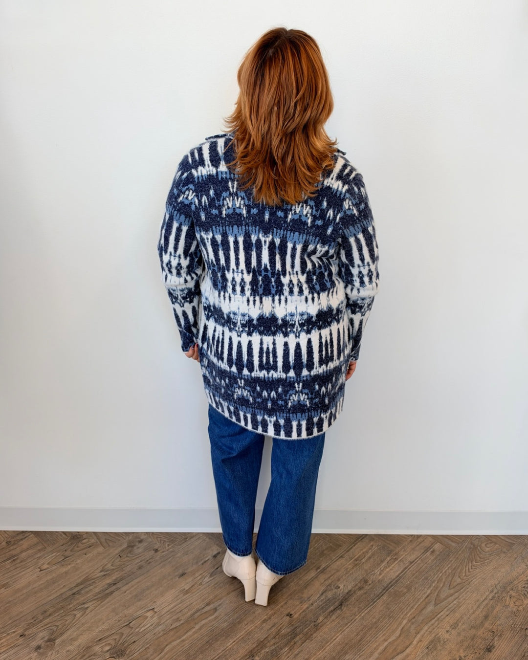 Liverpool Long Sleeve Open Front Sweater Coat